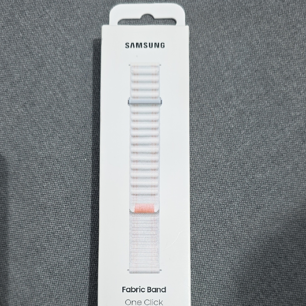 Samsung Fabric Band - White and Coral